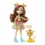 Enchantimals Set 4 păpuși cu figurină Sunny Savanna GYN57