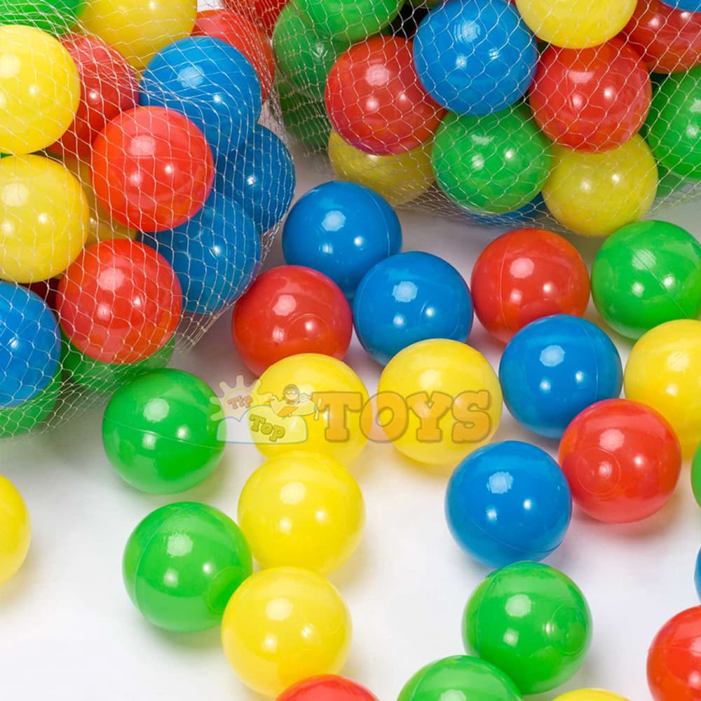 Set bile colorate din plastic pentru loc de joacă 50 bucăți 7cm TipTopTOYS