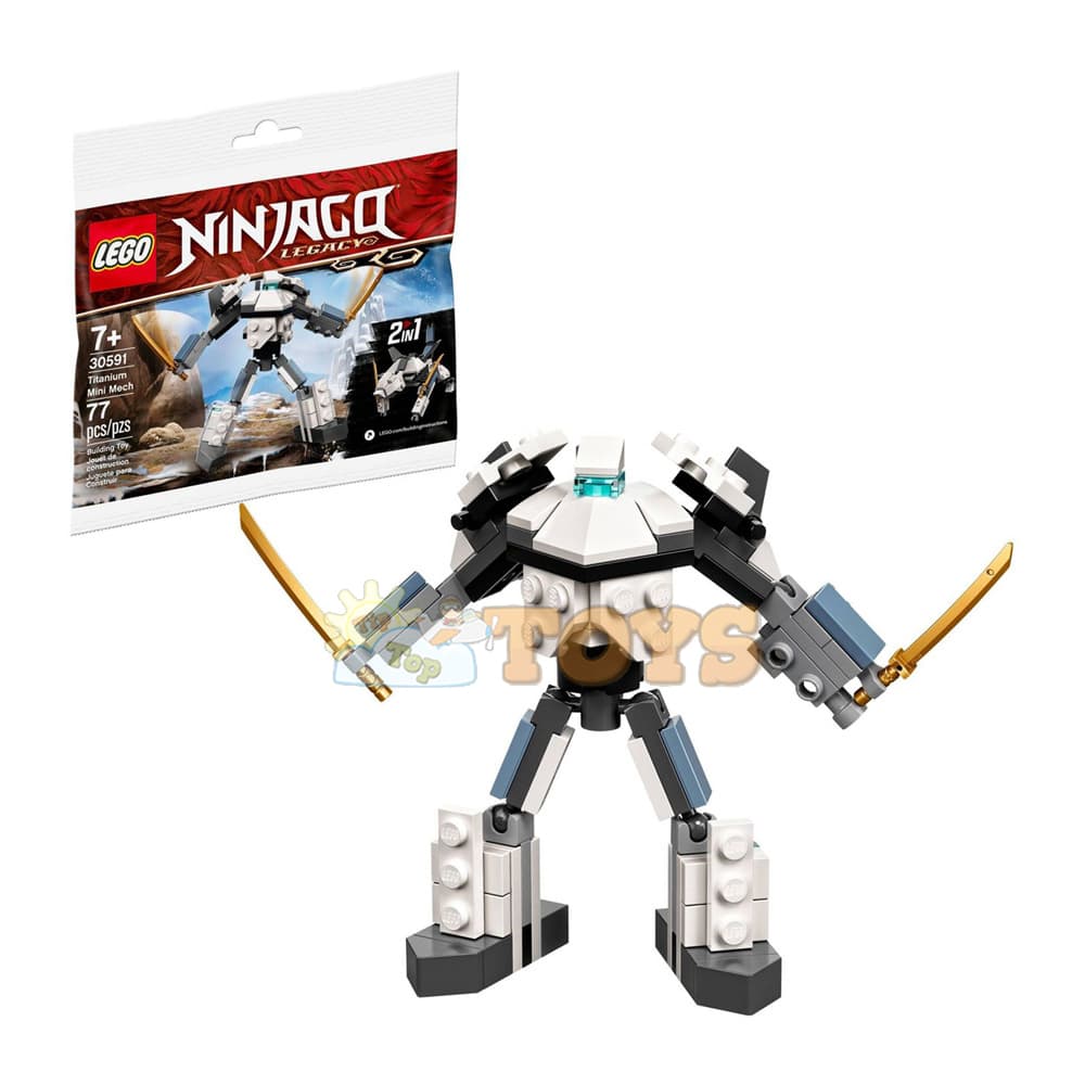 LEGO® Ninjago Minirobot Titanium 30591 - 77 piese