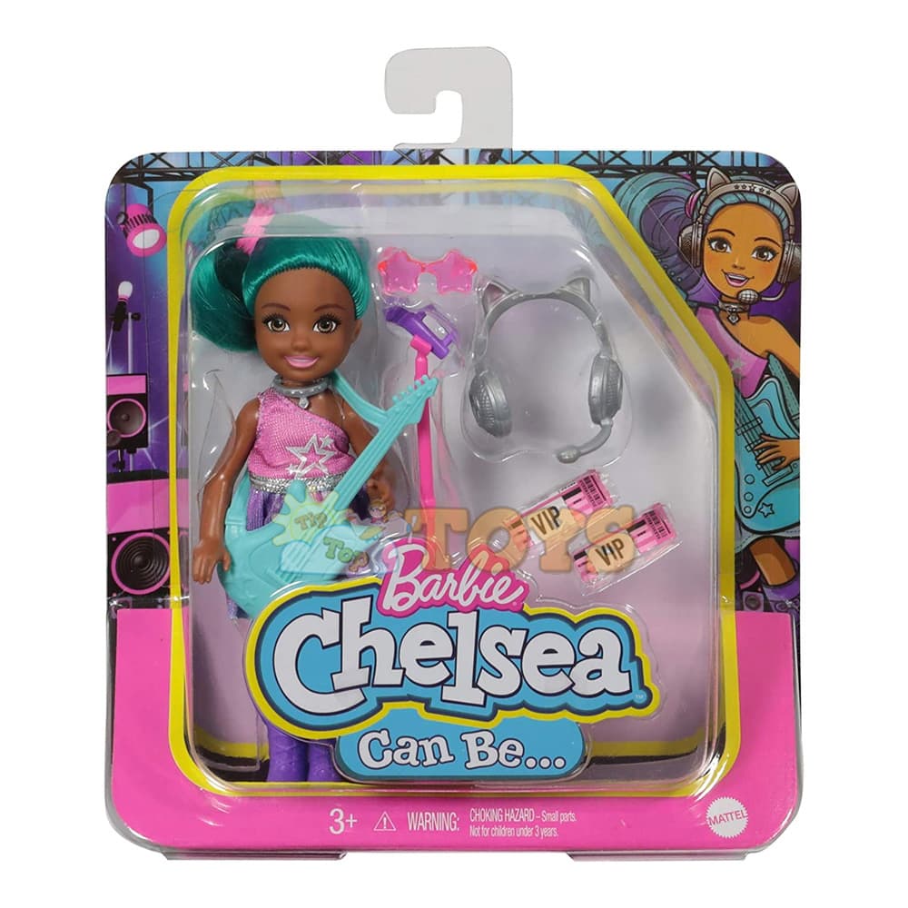 Păpușă Barbie Chelsea Can Be Vedetă rock GTN89 Popstar Mattel