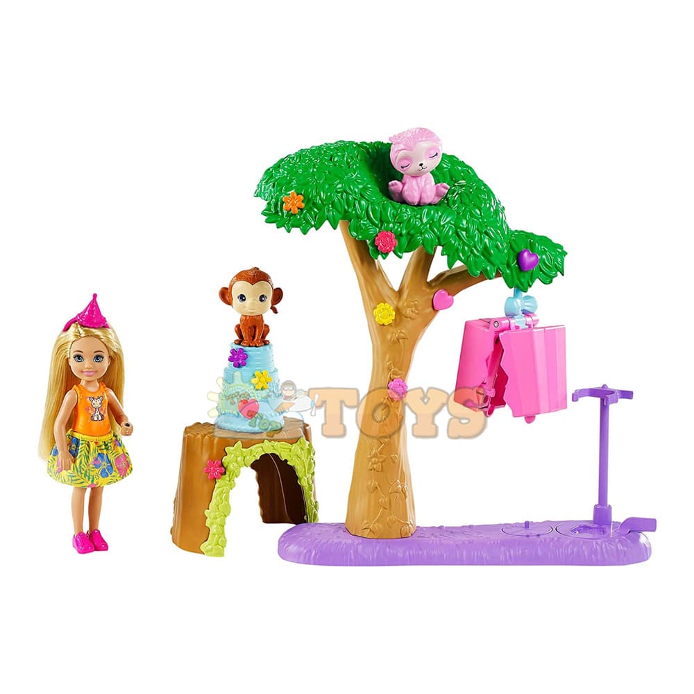 Set de joacă Barbie The Lost Birthday Chelsea Petrecere surpriză GTM84