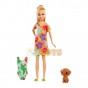 Păpușă Barbie The Lost Birthday Stacie și animăluț de companie GRT89