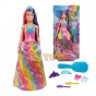 Păpușă Barbie Dreamtopia Prințesă cu părul lung și accesorii GTF38