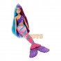 Păpușă Barbie Dreamtopia Sirenă magică cu păr lung și accesorii GTF37