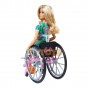 Păpușă Barbie Fashionistas în scaun cu rotile și rampă GRB93 Mattel
