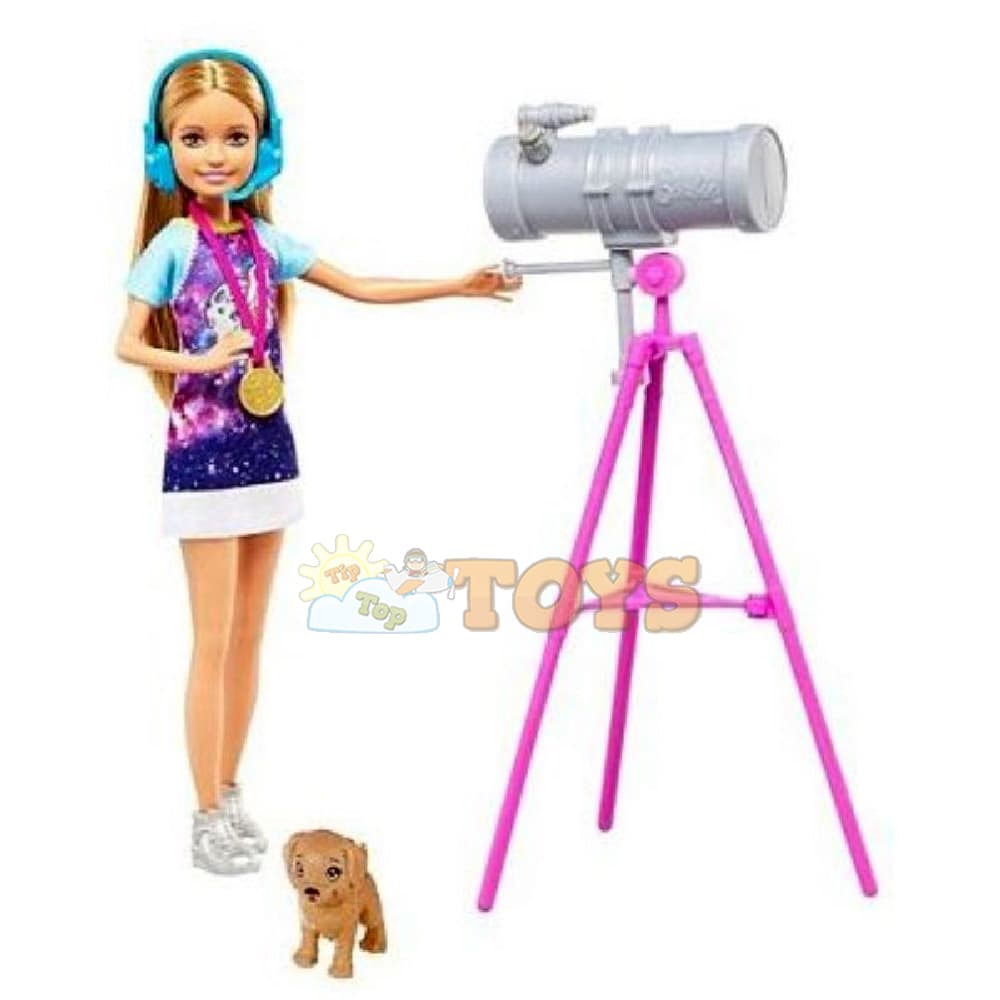 Set de joacă Barbie Space Discovery păpușă Stacie cu telescop GTW33
