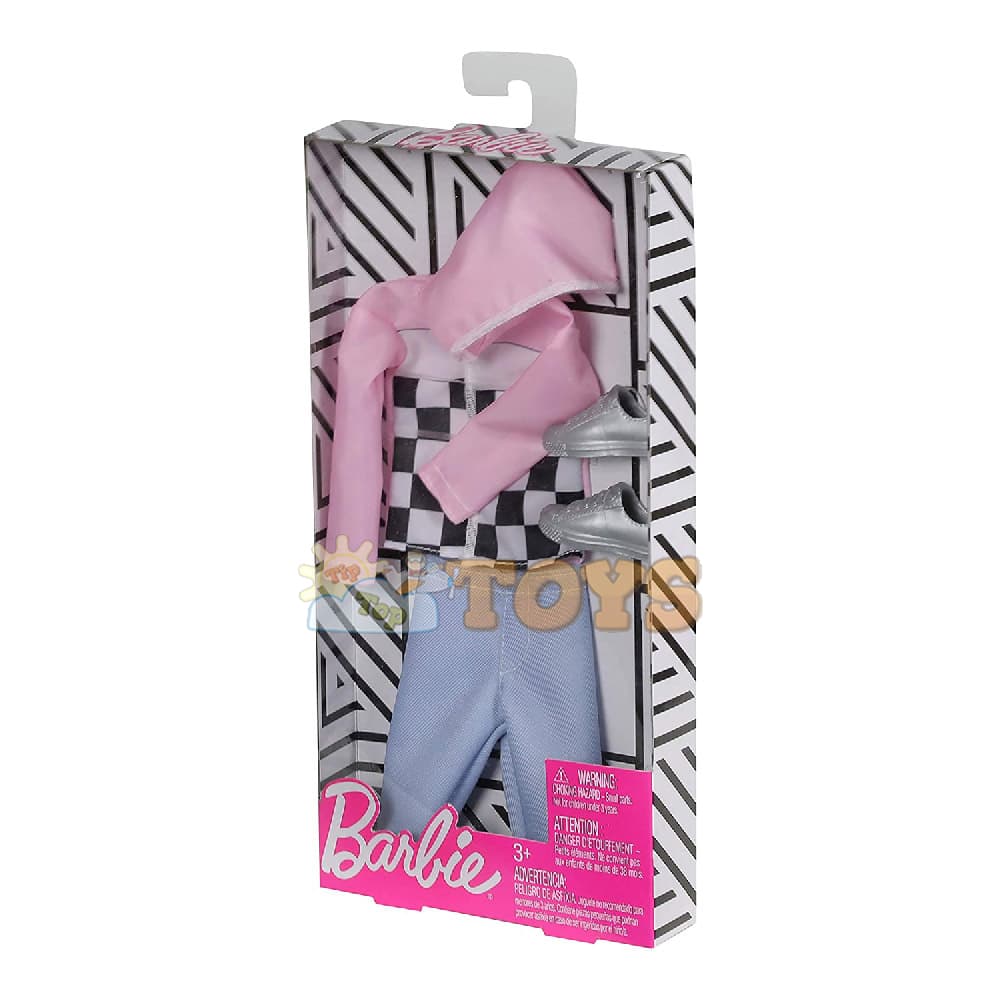 Barbie Set îmbrăcăminte păpușă Ken Hanorac cu glugă și blugi FXJ40