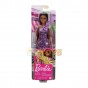 Păpușă Barbie Glitz cu ținută mov GRB34 Păpușă brunetă Mattel