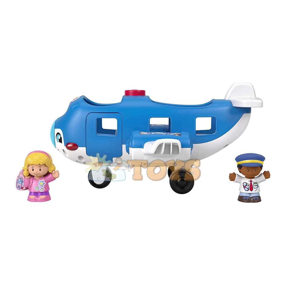 Fisher-Price Little People Jucărie avion vesel cu sunete GXR92 Mattel