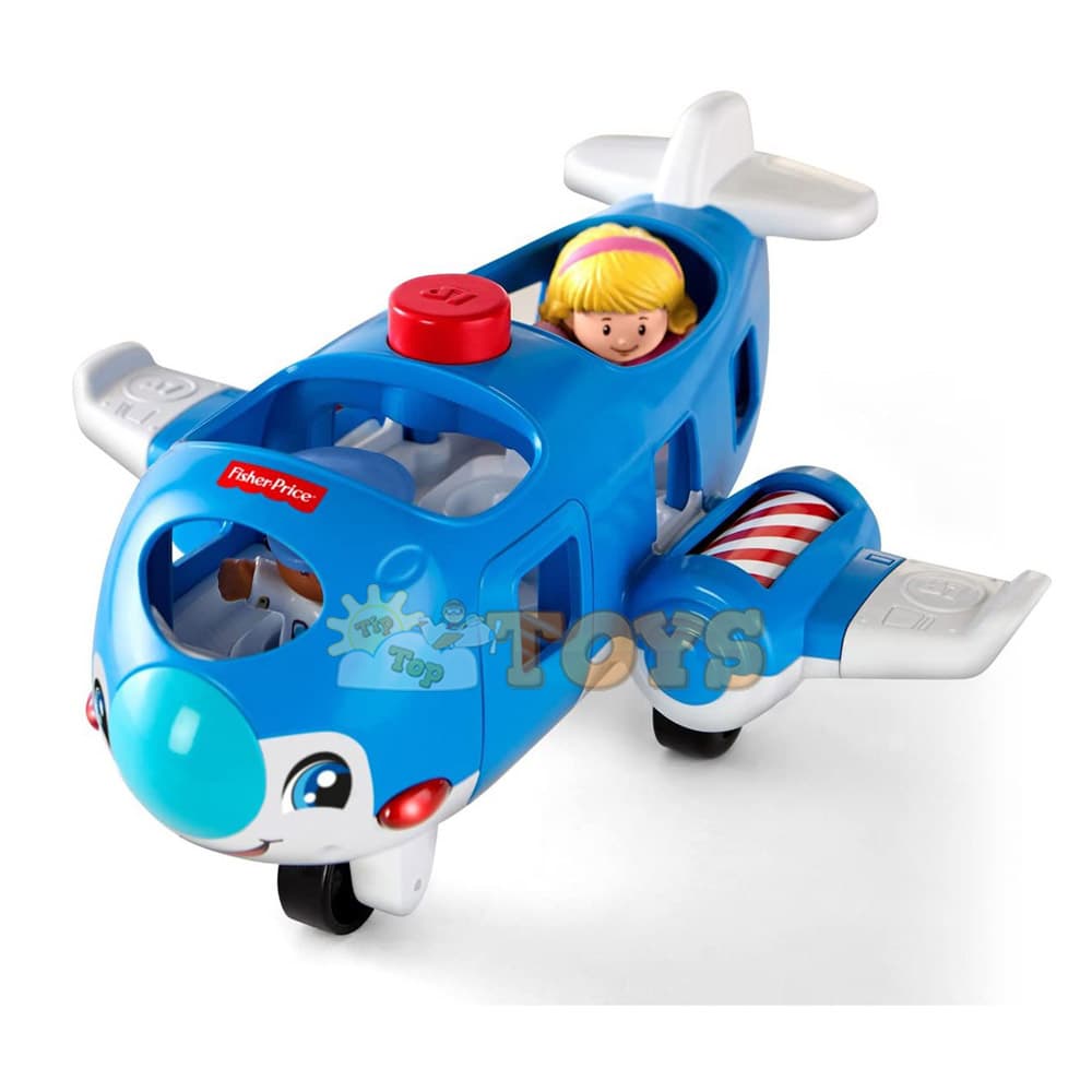 Fisher-Price Little People Jucărie avion vesel cu sunete GXR92 Mattel