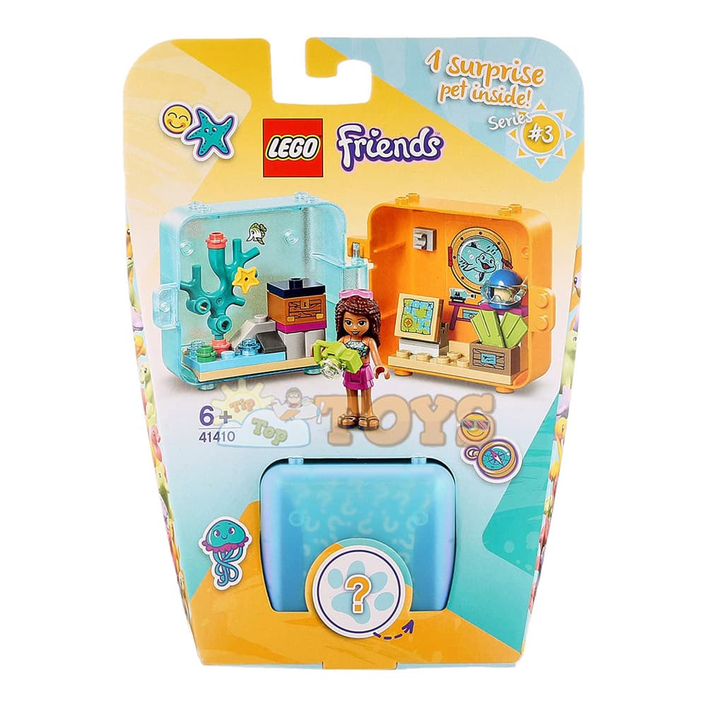 LEGO® Friends Cubul jucăuș de vară al Andreei 41410 - 43 piese