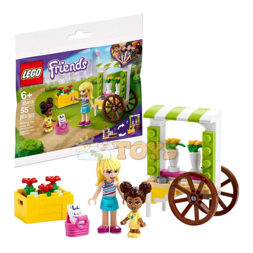 LEGO® Friends Căruț cu flori 30413 - 48 piese