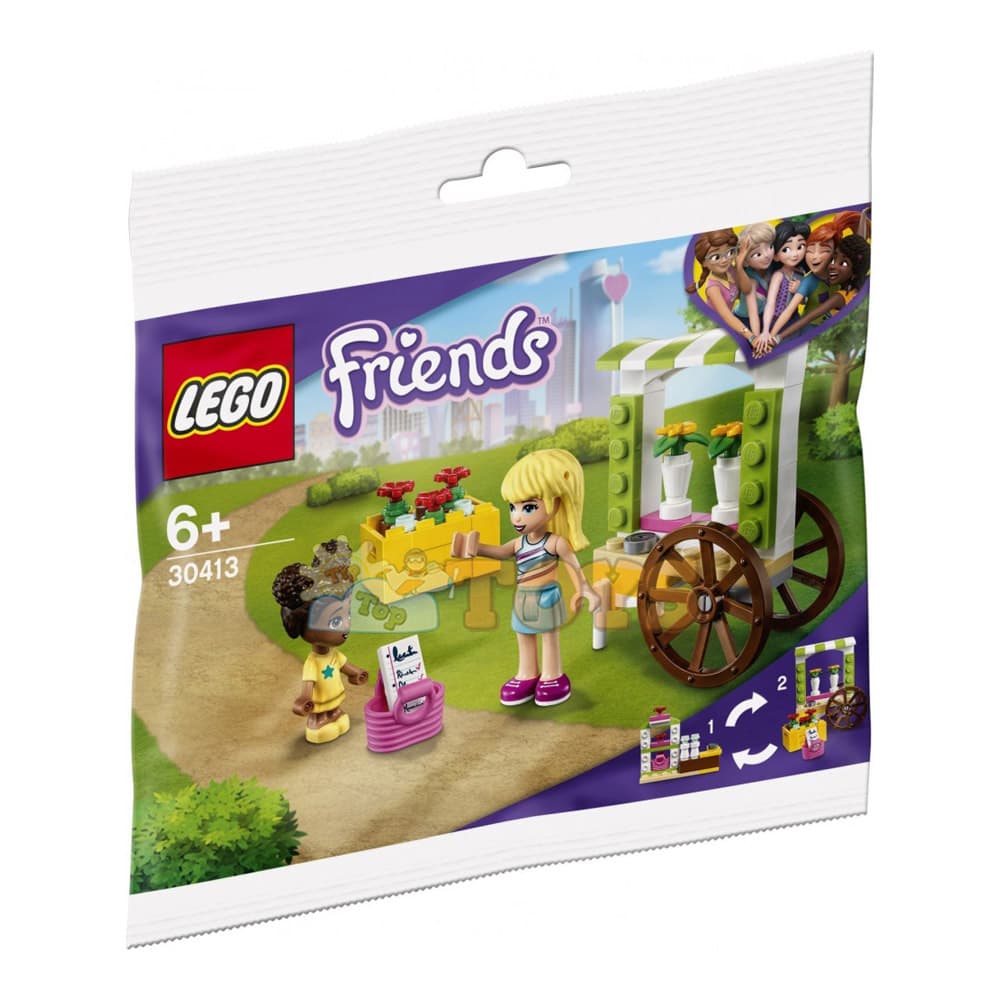 LEGO® Friends Căruț cu flori 30413 - 48 piese