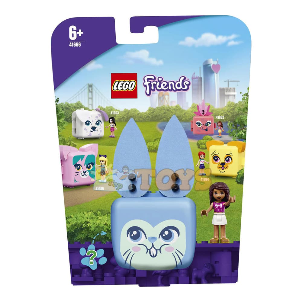 LEGO® Friends Cubul cu iepuraș al Andreei 41666 - 45 piese