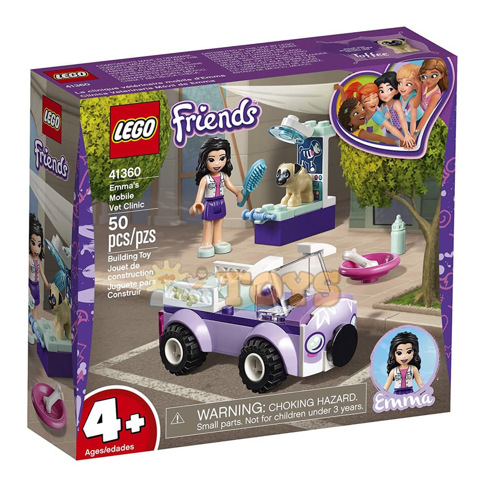 LEGO® Friends Clinica veterinară mobilă a Emmei 41360 - 50 piese