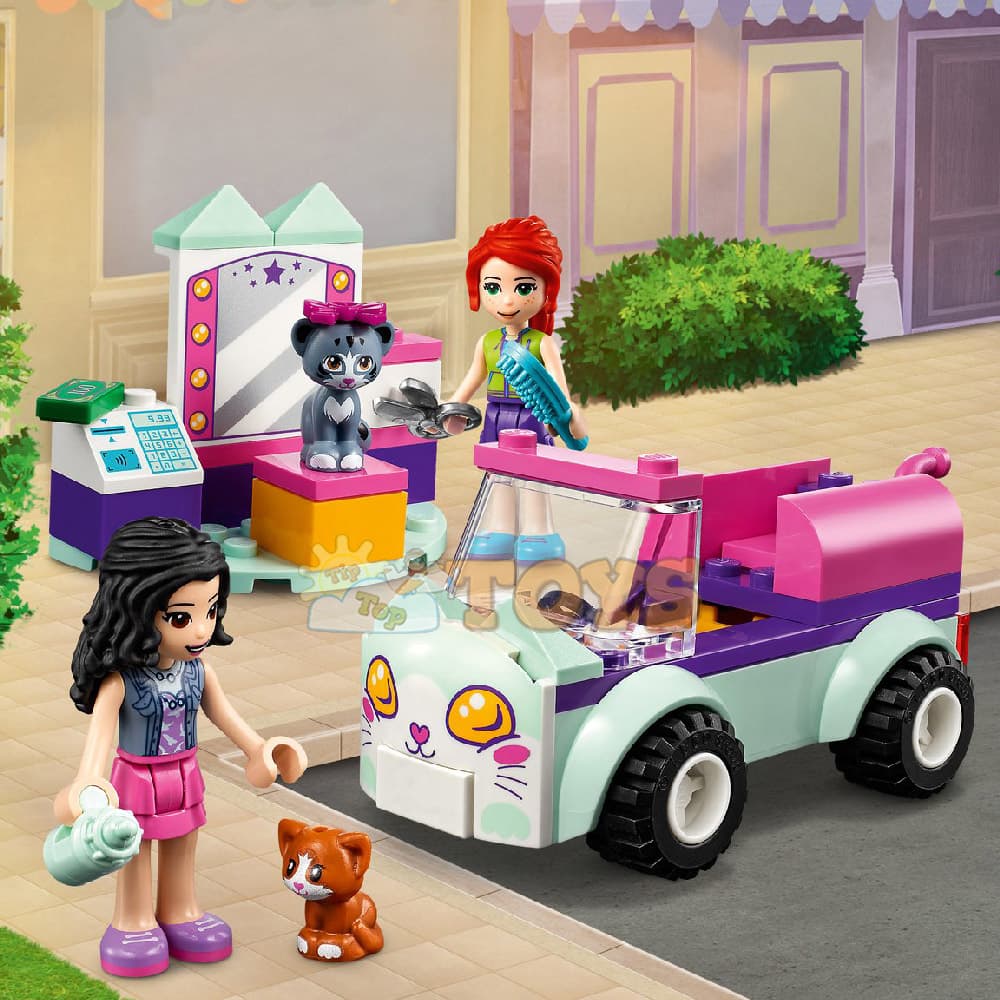 LEGO® Friends Mașină pentru îngrijirea pisicilor 41439 - 60 piese