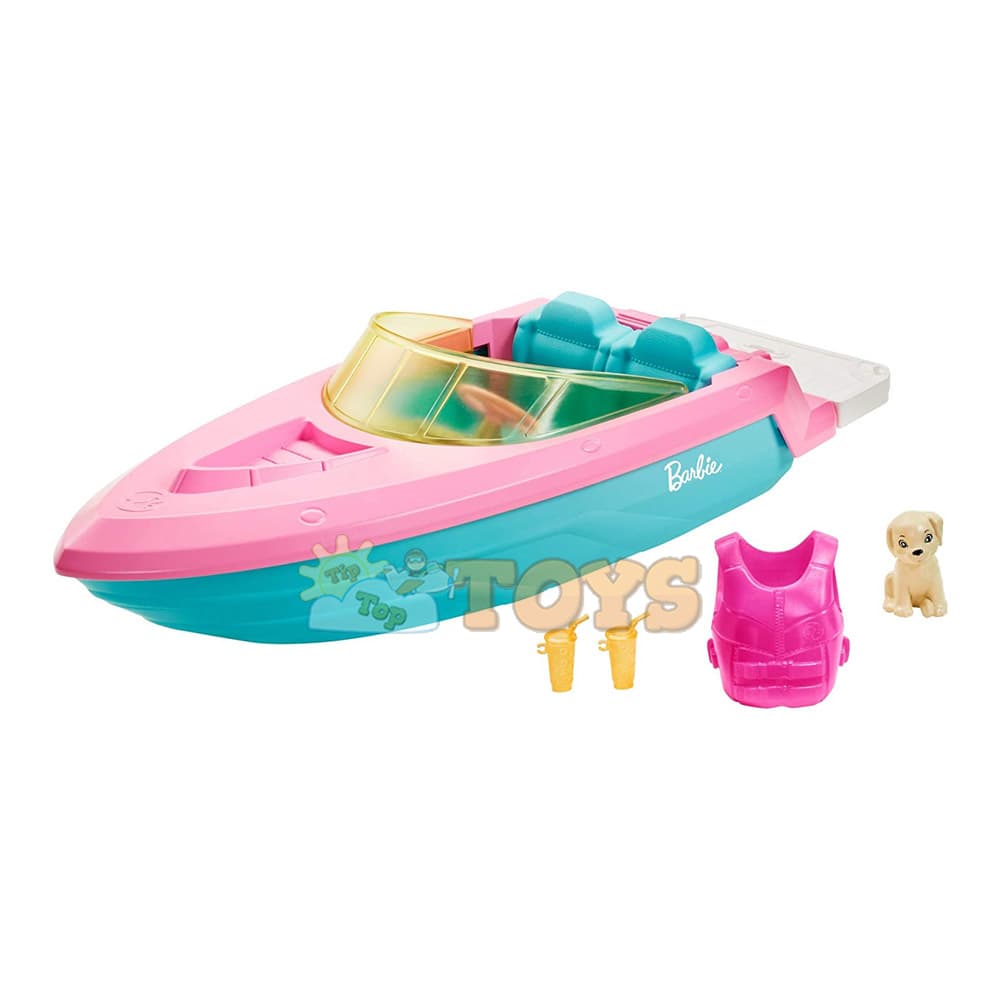 Set de joacă Barbie Păpușă cu barcă și accesorii GRG30 - Mattel