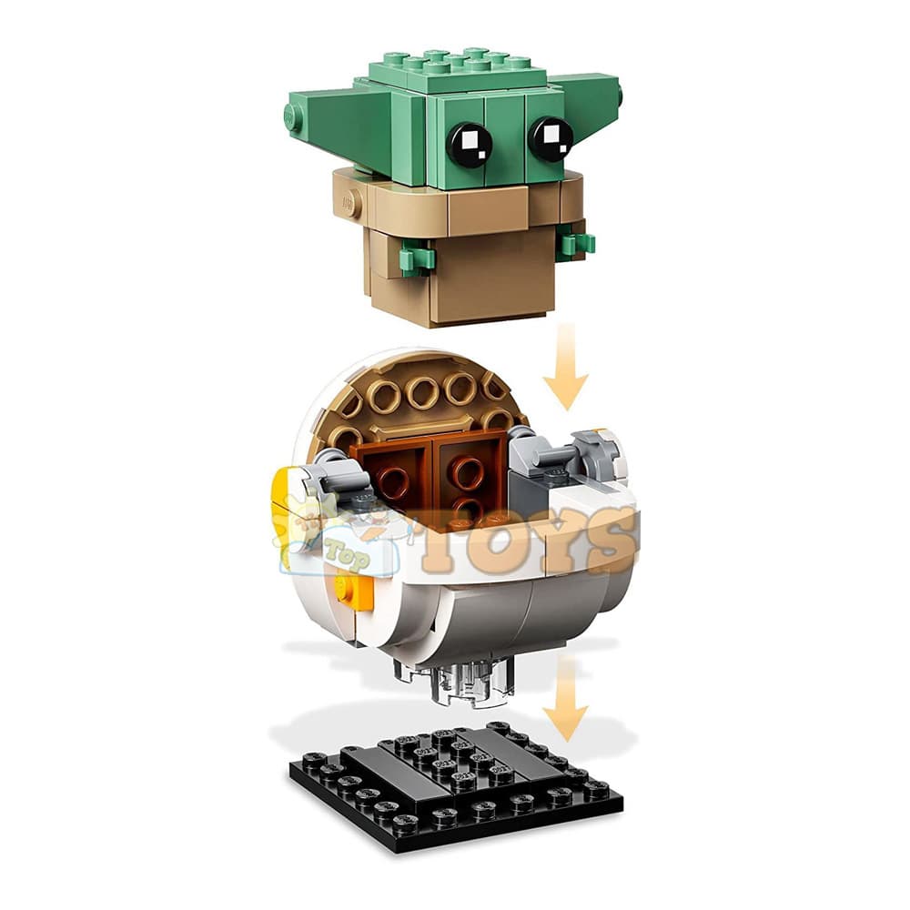 LEGO® Brick Headz Star Wars Mandalorianul și Baby Yoda 75317