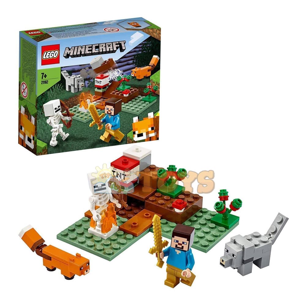 LEGO® Minecraft Aventura din Taiga 21162 - 74 piese