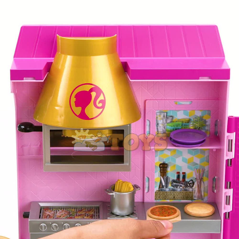 Barbie Set de joacă Restaurantul lui Barbie HBB91 cu păpușă