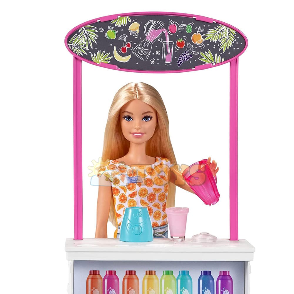 Set de joacă Barbie Smoothie Bar - păpușă wellness GRN75 - Mattel