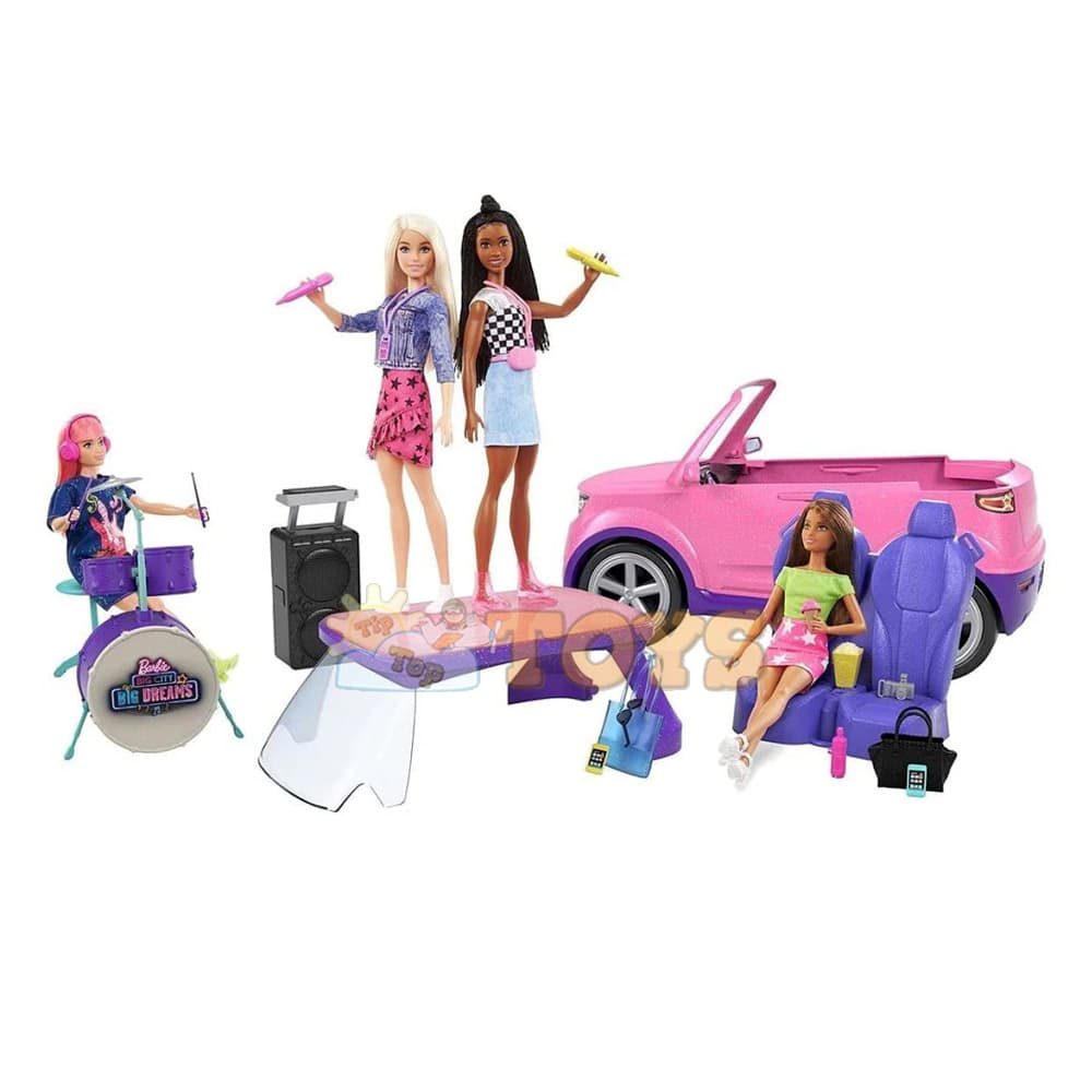 Set de joacă Barbie Mașinuță Big City Dreams cu 25 piese fără păpuși