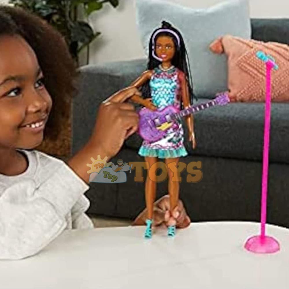 Set de joacă Barbie păpușă Brooklyn Karaoke Big City Big Dream GYJ24