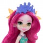 Enchantimals Păpușă Queen Maura Mermaid și figurină Glide GYJ02