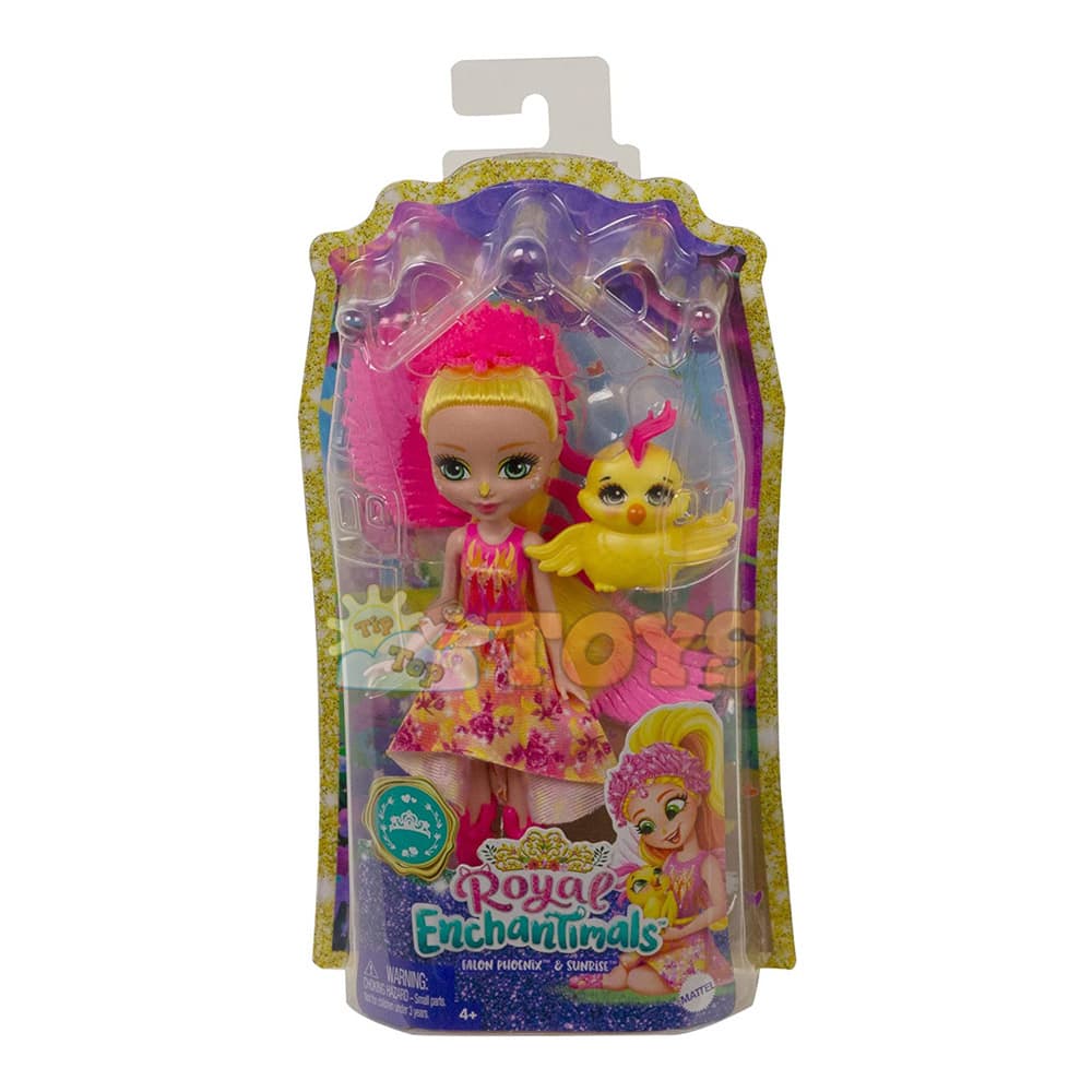 Enchantimals Păpușă Falon Phoenix și figurină Sunrise GYJ04 Mattel