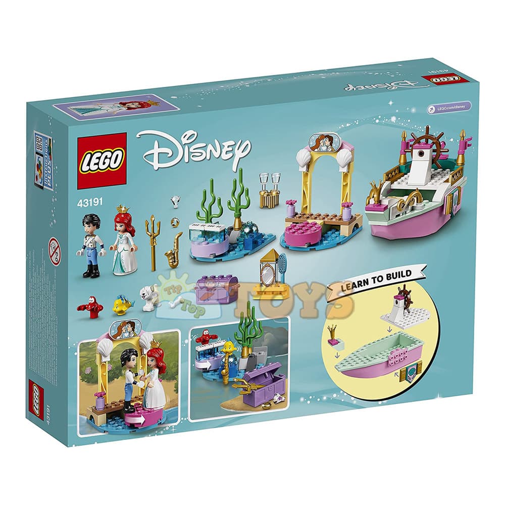 LEGO® Disney Princess Bărcuța de sărbătoare a lui Ariel 43191