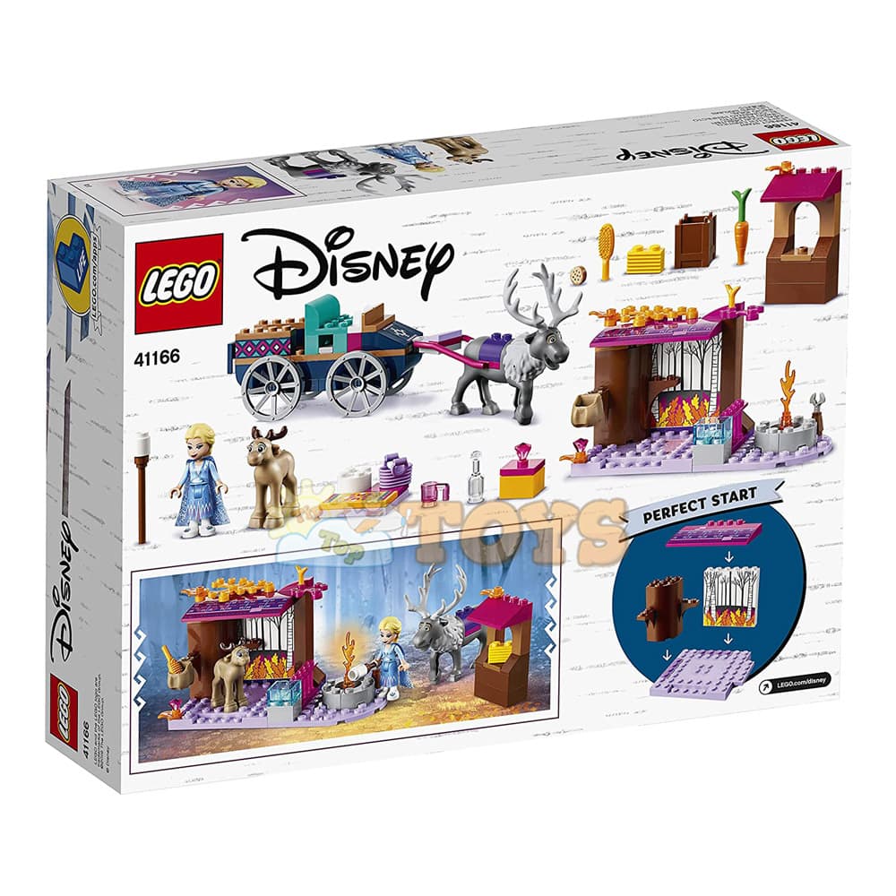 LEGO® Disney Frozen II Aventura Elsei cu trăsura 41166 - 116 piese