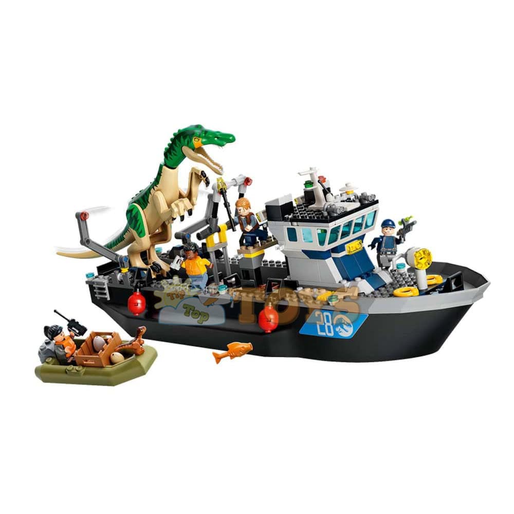 LEGO® Jurassic World Evadarea Baryonyx pe vapor 76942 - 308 piese