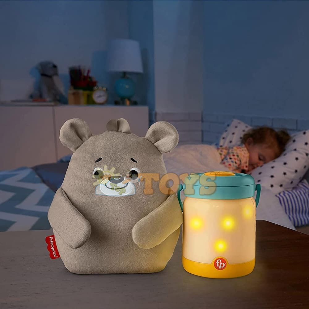 Fisher-Price Jucărie interactivă 3în1 Ursuleț cu lampă veghe GRR00