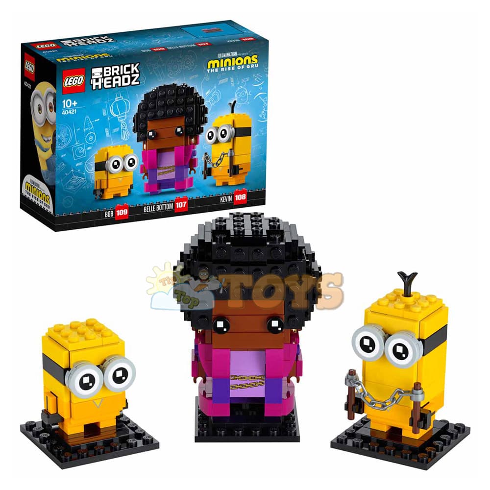 LEGO® Brick Headz Belle Bottom Kevin și Bob 40421 - 309 piese