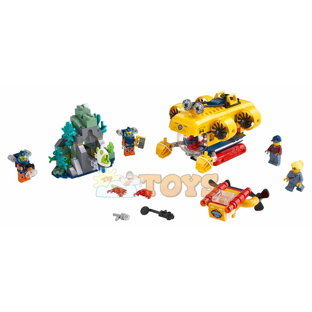 LEGO® City Submarin de explorare a oceanului 60264 - 286 piese