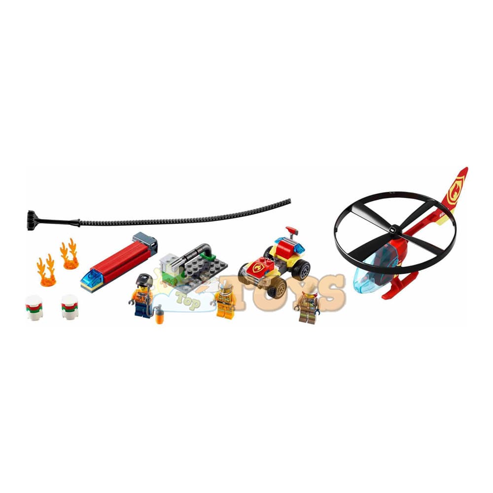 LEGO® City Intervenție cu elicopterul de pompieri 60248 - 93 piese