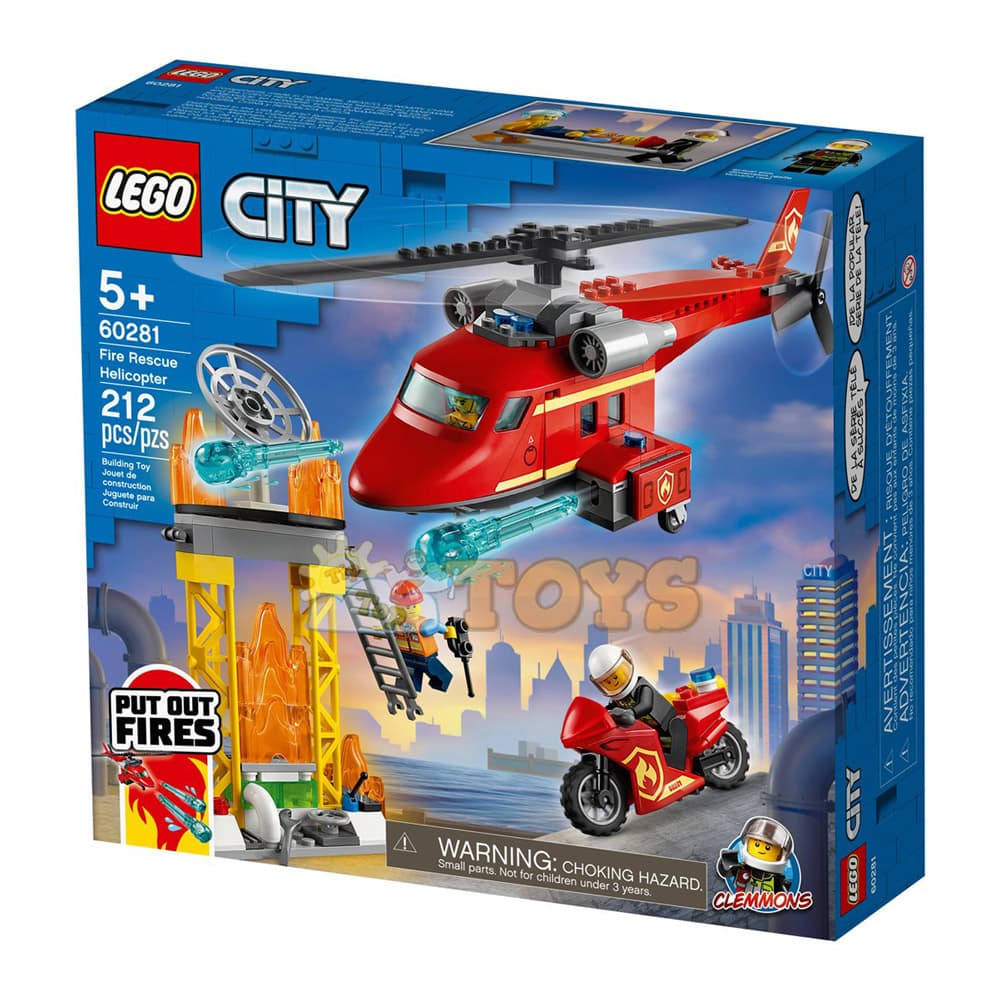 LEGO® City Elicopter de pompieri 60281 - 212 piese