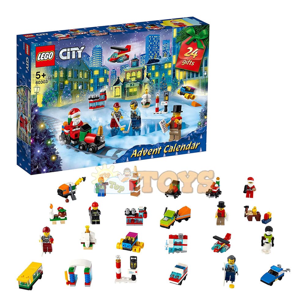 LEGO® City Calendar de Crăciun Advent 60303 - 349 piese