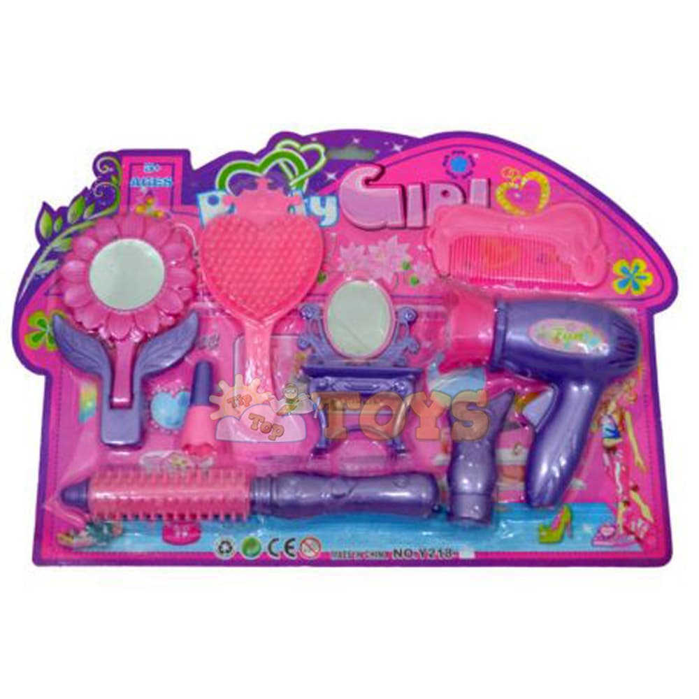 Set coafor jucărie pentru fetițe - acceosorii coafură păpuși Pretty Girl