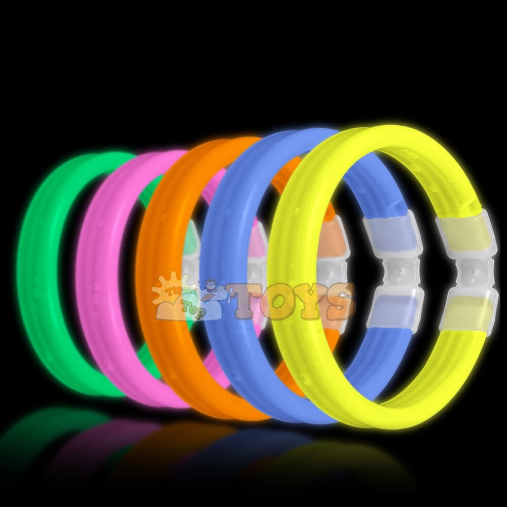 Brațară luminoasă fluorescentă - set 1 bucată - diverse culori