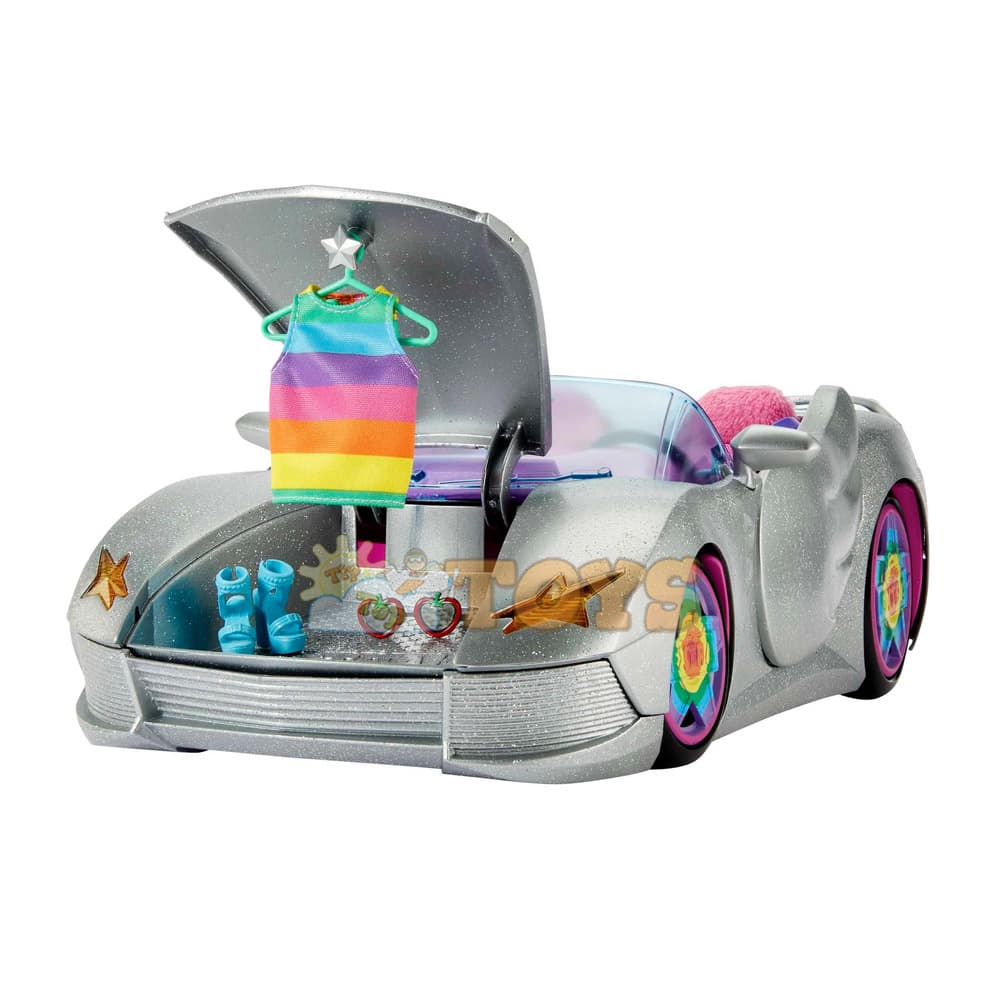 Barbie Mașină cabrio argintiu Extravagant cu accesorii HDJ47
