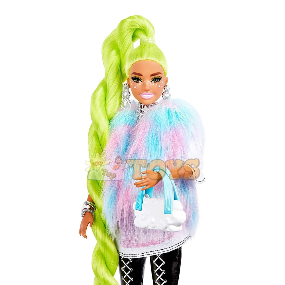 Barbie Set îmbrăcăminte Extravagant favorit mic cu vestă blană HDJ40