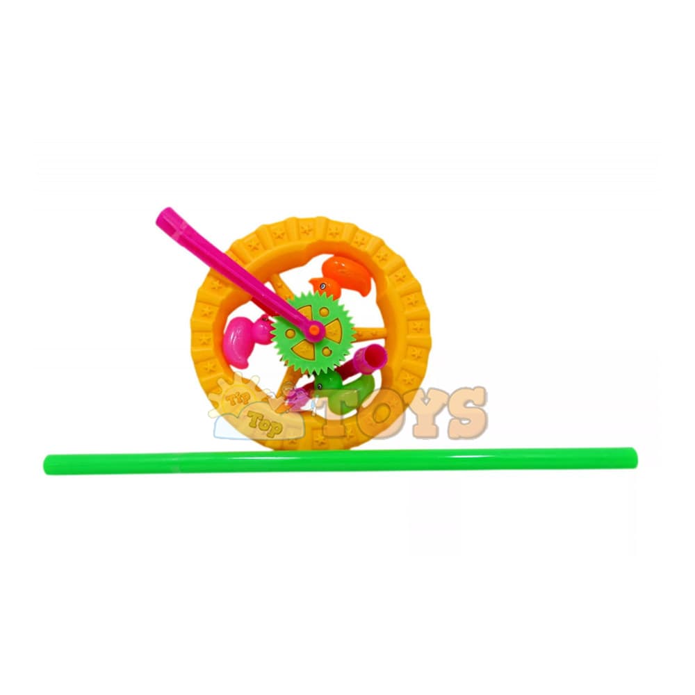 Jucărie de împins pentru bebeluși Roată multicolor - TipTopTOYS