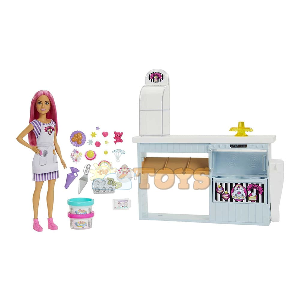 Set de joacă Barbie Cofetărie artizanală cu păpușă HGB73 - Mattel