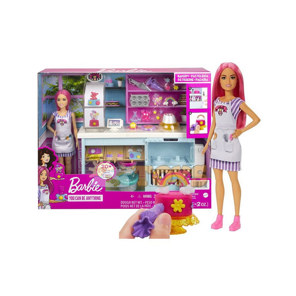 Set de joacă Barbie Cofetărie artizanală cu păpușă HGB73 - Mattel