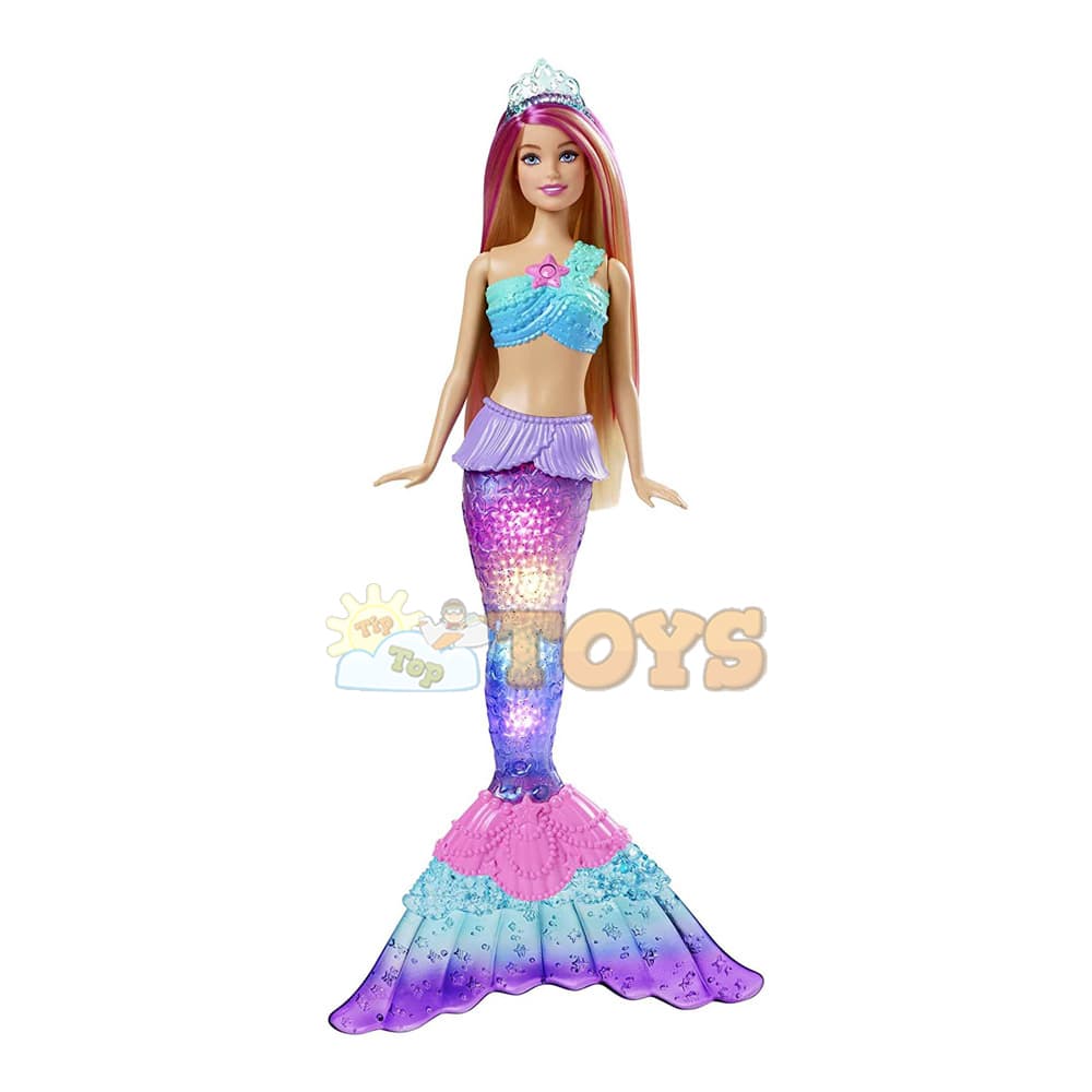 Păpușă Barbie Dreamtopia Sirenă cu lumini sclipitoare Malibu HDJ36