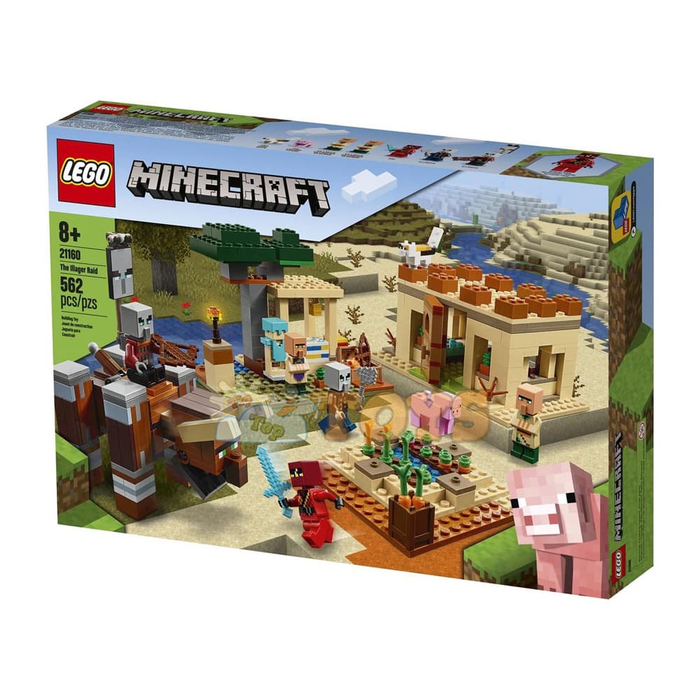 LEGO® Minecraft Raidul Illager 21160 - 562 piese