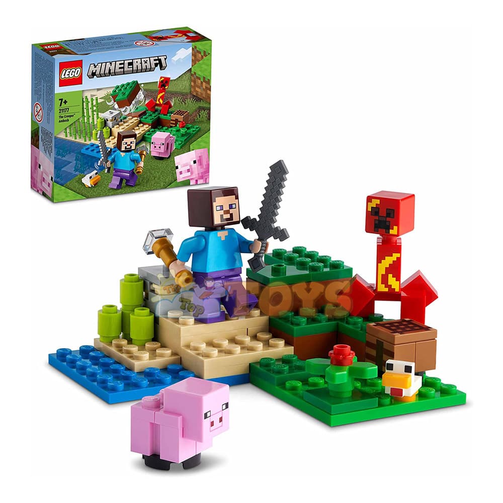 LEGO® Minecraft Ambuscada Creeper-ului 21177 - 72 piese