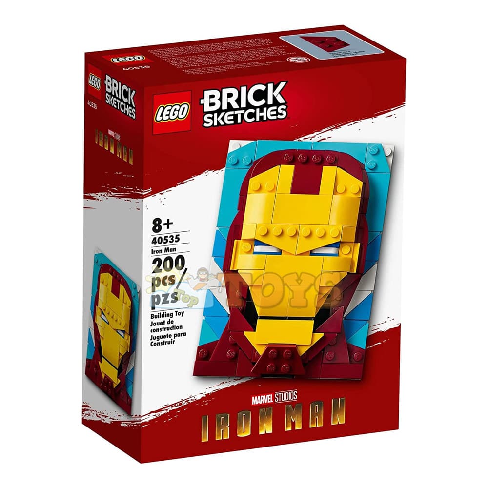 LEGO® Brick Sketches Iron Man - Marvel Studios 40535 - 200 piese