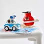LEGO® DUPLO Elicopter de pompieri și mașină de poliție 10957